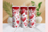 Vintage 1950s Valentine's Day Glitter Tumbler Wrap Bundle