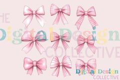 Valentine's Day Coquette Bow Heart Design Clipart Bundle - CraftNest - Digital Crafting and Art