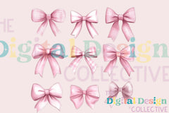 Valentine's Day Coquette Bow Heart Design Clipart Bundle - CraftNest - Digital Crafting and Art