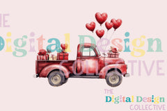 Vintage Valentine's Day Truck Clipart Bundle - CraftNest - Digital Crafting and Art