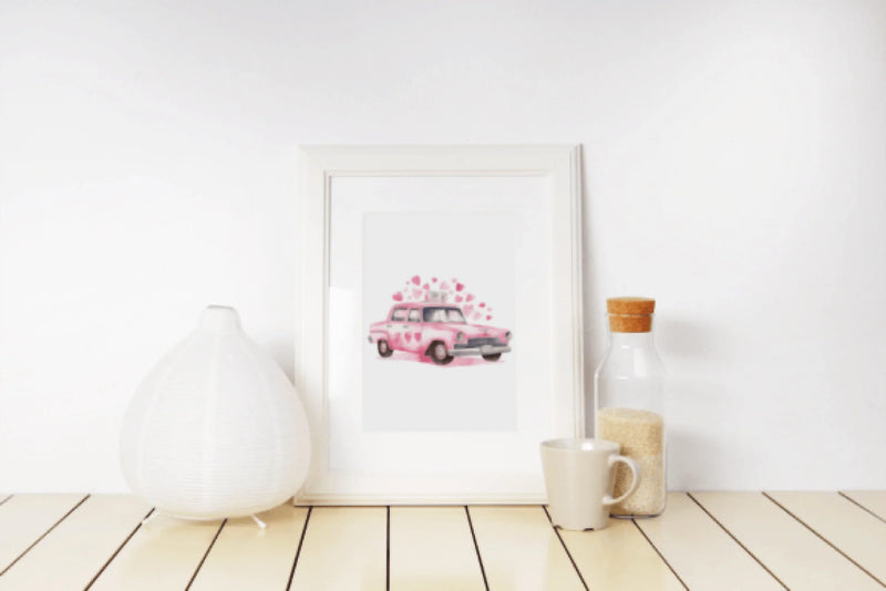 Valentine's Day Sweet Police Car Clipart Bundle - CraftNest - Digital Crafting and Art