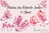 Vintage Valentine's Day Sneakers Clipart Bundle