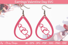 Valentine Earrings SVG Bundle 14 - CraftNest - Digital Crafting and Art