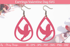 Valentine's Earrings SVG Bundle 15 - CraftNest - Digital Crafting and Art