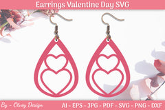 Valentine's Earrings SVG Bundle 13 - CraftNest - Digital Crafting and Art