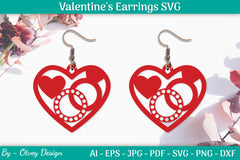 Valentine's Earrings SVG Bundle 35 - CraftNest - Digital Crafting and Art