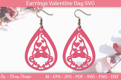 Valentine's Earrings SVG Bundle 16 - CraftNest - Digital Crafting and Art