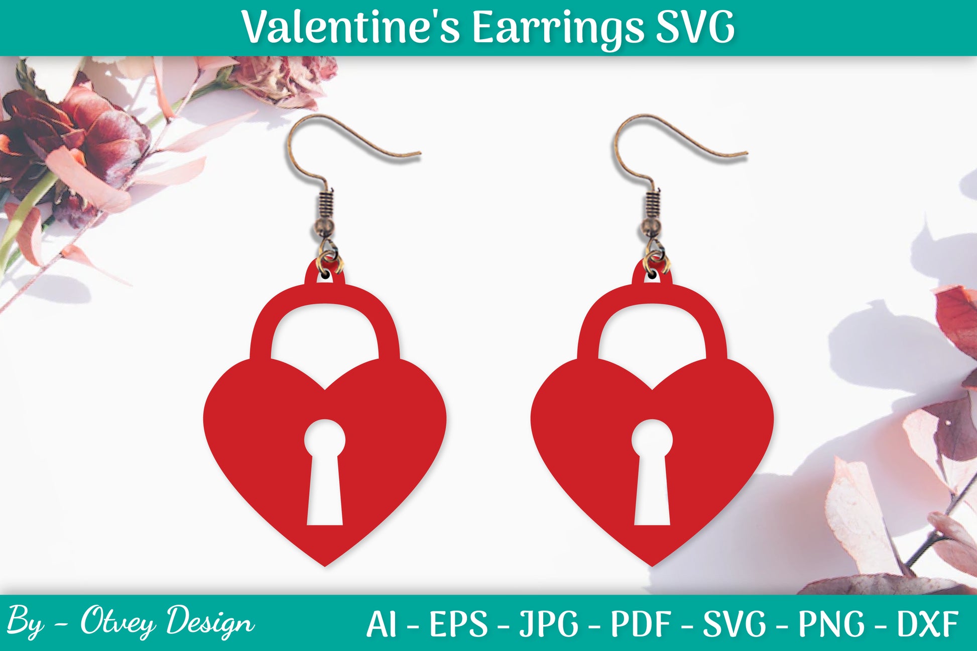 Valentine's Earrings SVG Bundle 37 - CraftNest - Digital Crafting and Art