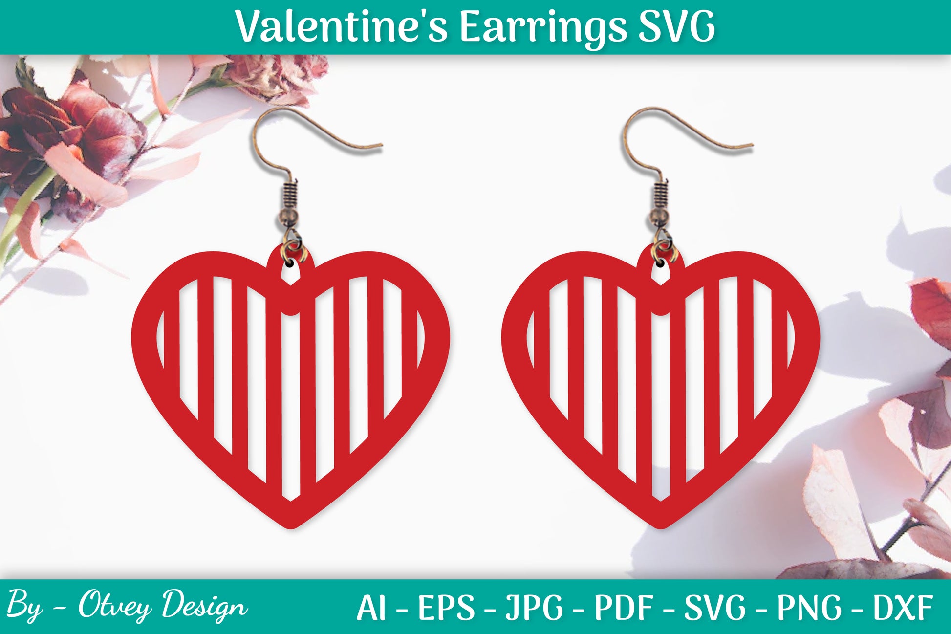 Valentine Earrings SVG Bundle 30 - CraftNest - Digital Crafting and Art