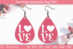 Valentine's Earrings SVG Bundle 9 - CraftNest - Digital Crafting and Art