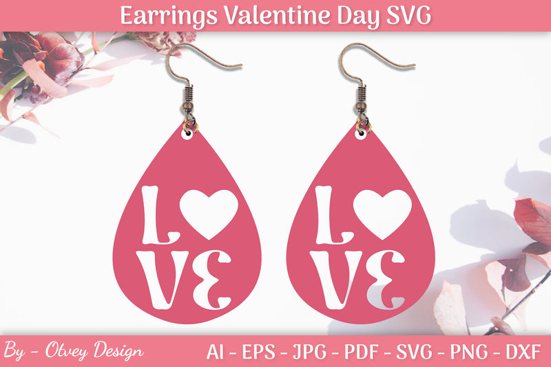 Valentine's Earrings SVG Bundle 9 - CraftNest - Digital Crafting and Art