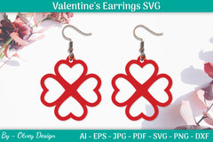 Valentine's Earrings SVG Bundle 40 - CraftNest - Digital Crafting and Art