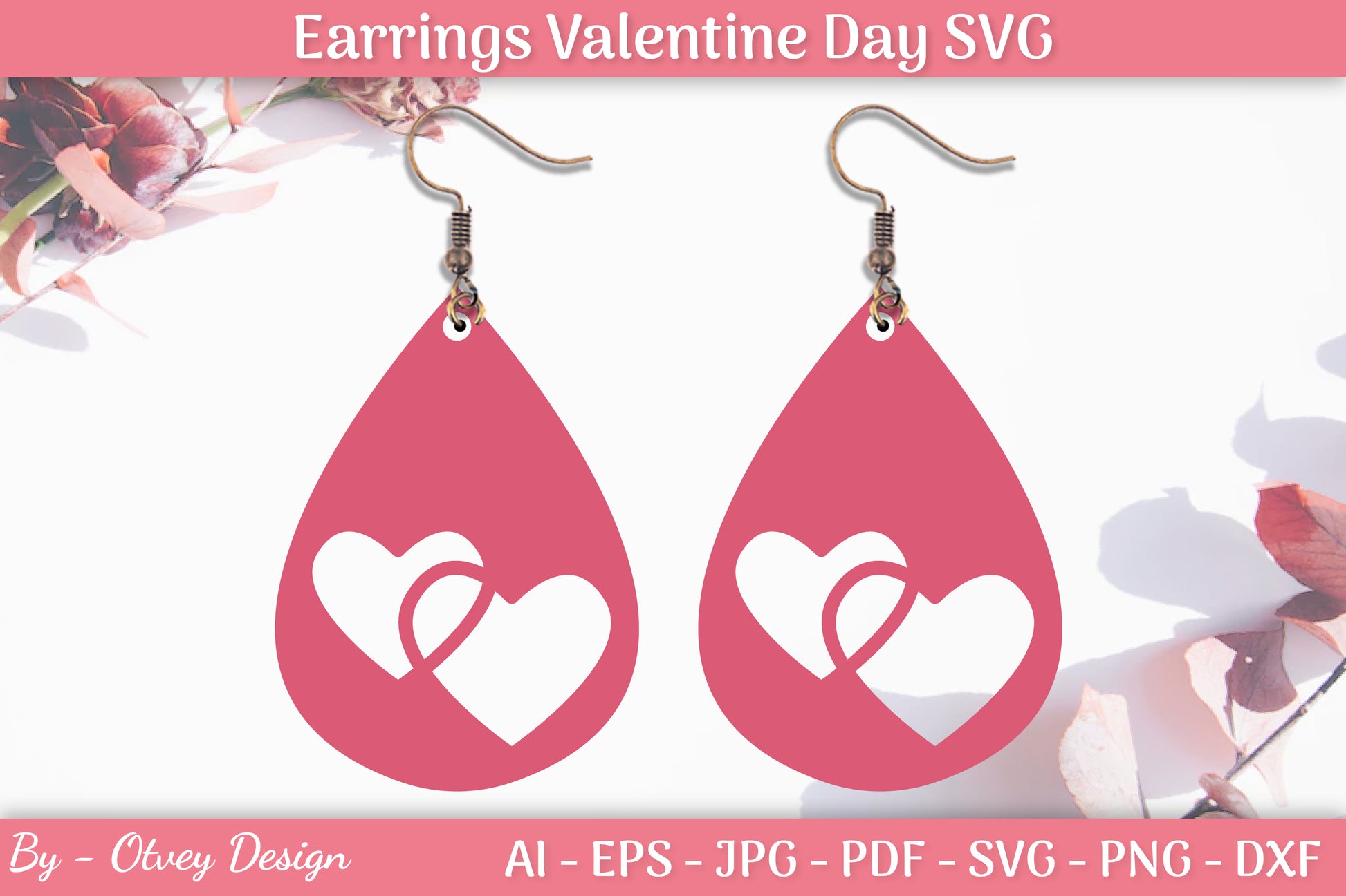 Valentine Earrings SVG Bundle 10 - CraftNest - Digital Crafting and Art