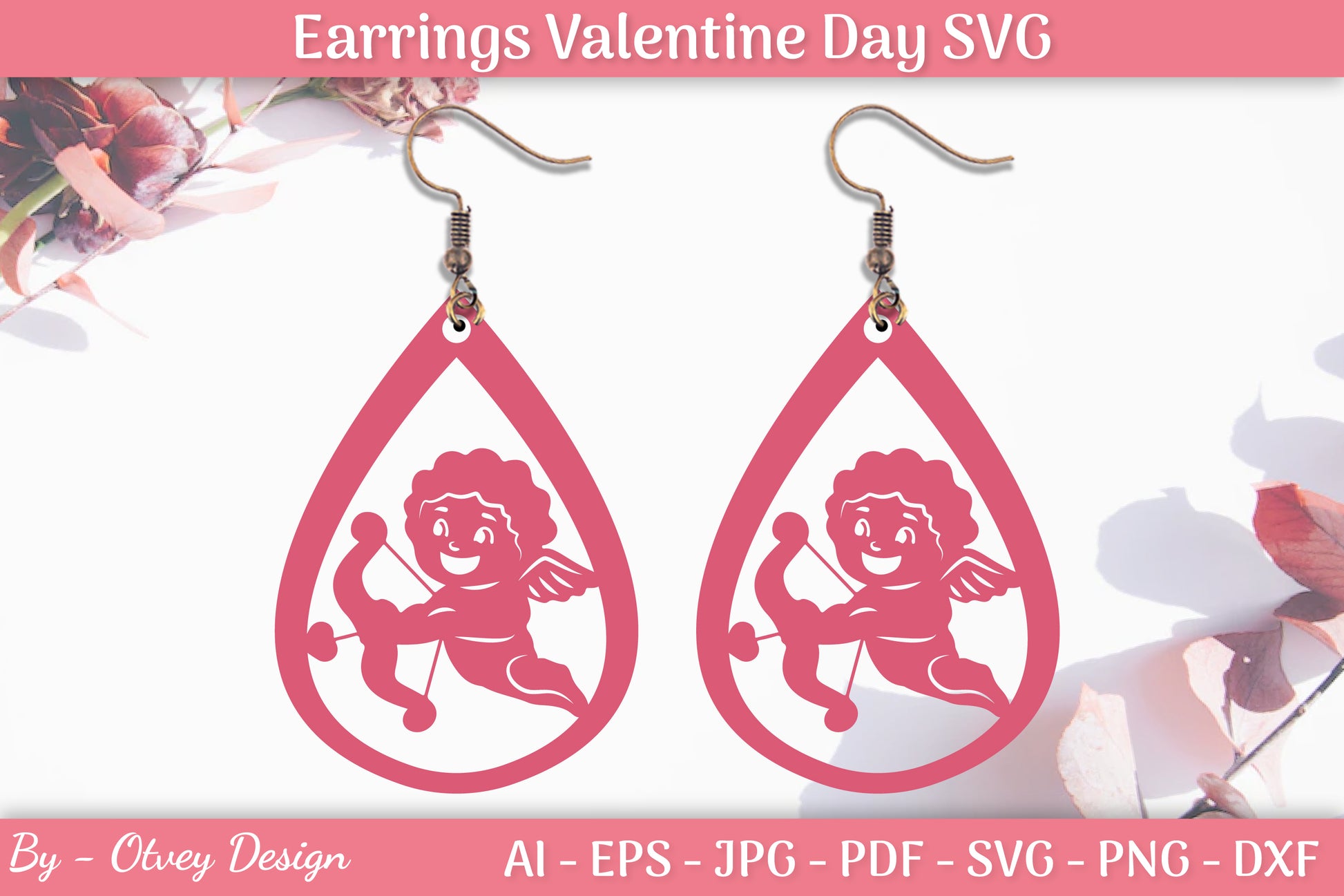 Valentine Earrings SVG Bundle 22 - CraftNest - Digital Crafting and Art