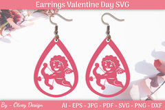 Valentine Earrings SVG Bundle 22 - CraftNest - Digital Crafting and Art