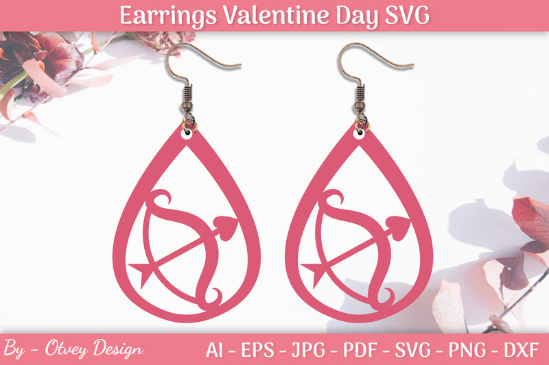 Valentine's Earrings SVG Bundle 23 - CraftNest - Digital Crafting and Art