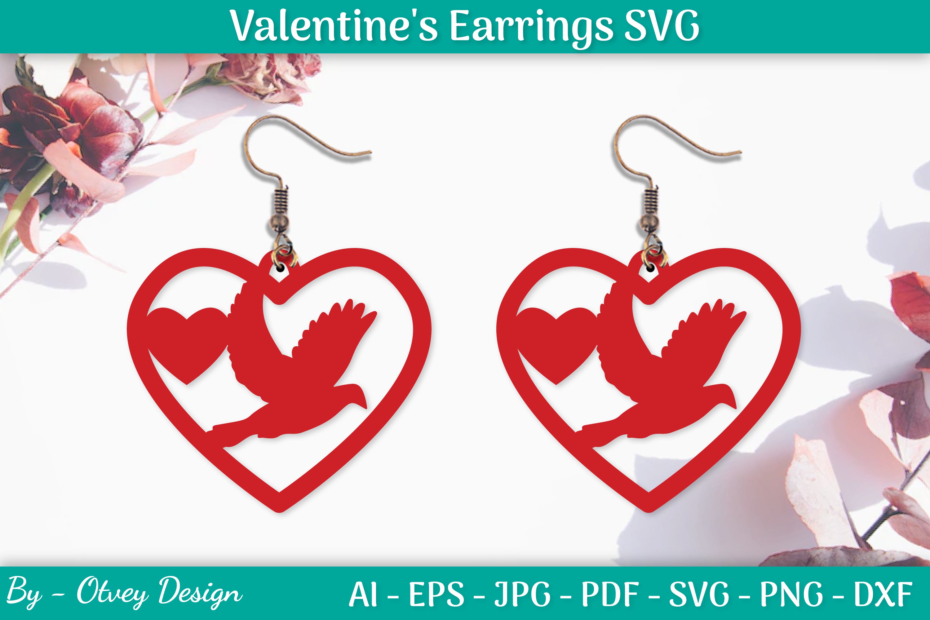 Valentine's Earrings SVG Bundle