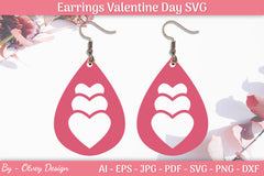 Valentine's Earrings SVG Bundle 12 - CraftNest - Digital Crafting and Art