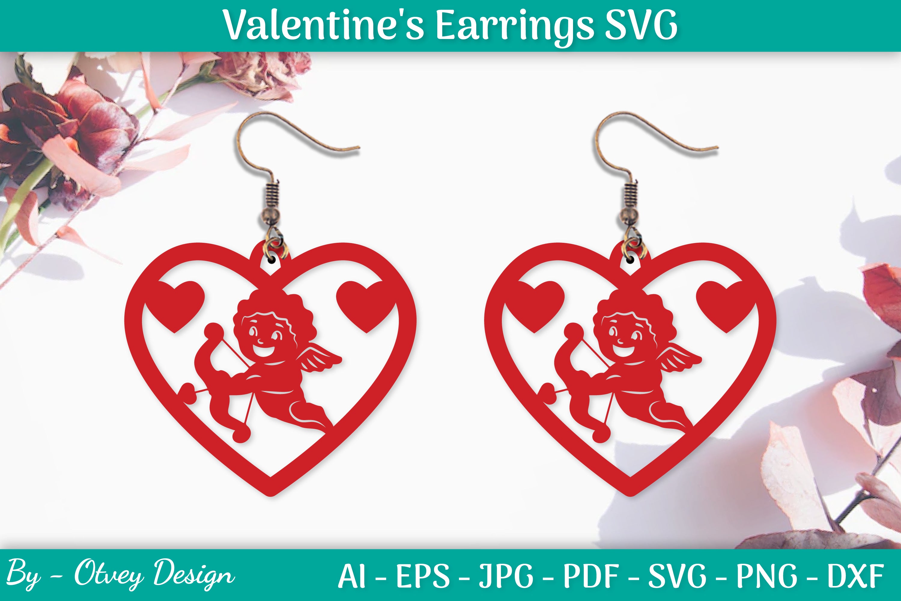 Valentine's Earrings SVG Bundle