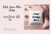 Valentine's Love Square Pillow Mockup