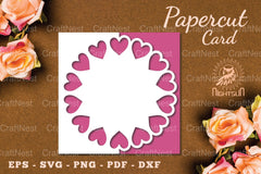 Valentine's Day Papercut Card SVG Bundle - CraftNest - Digital Crafting and Art