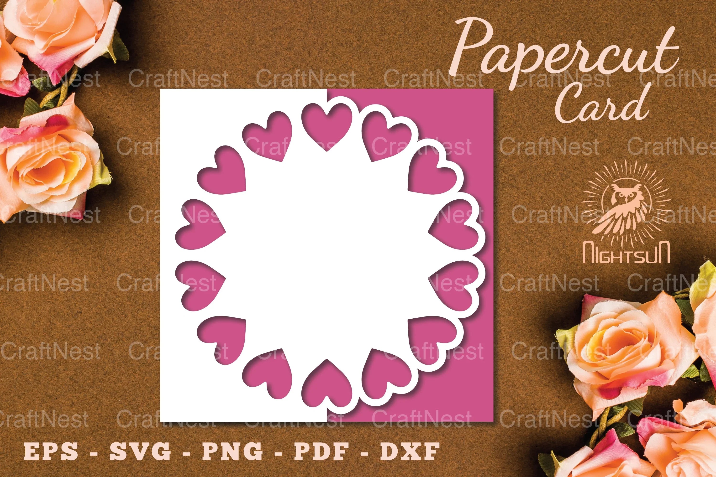 Valentine's Day Papercut Card SVG Bundle - CraftNest - Digital Crafting and Art
