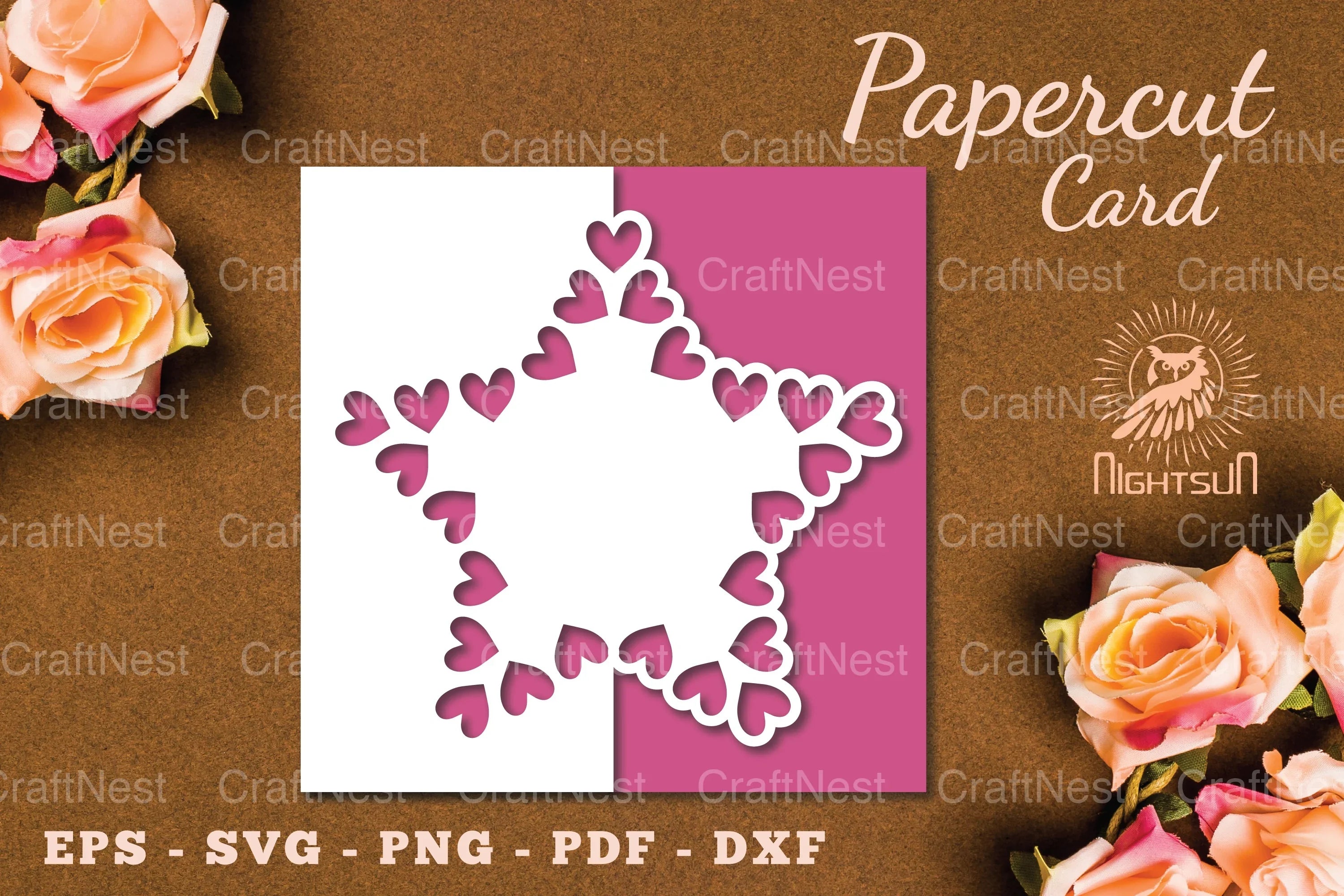 Valentine's Day Papercut Card SVG Bundle - CraftNest - Digital Crafting and Art