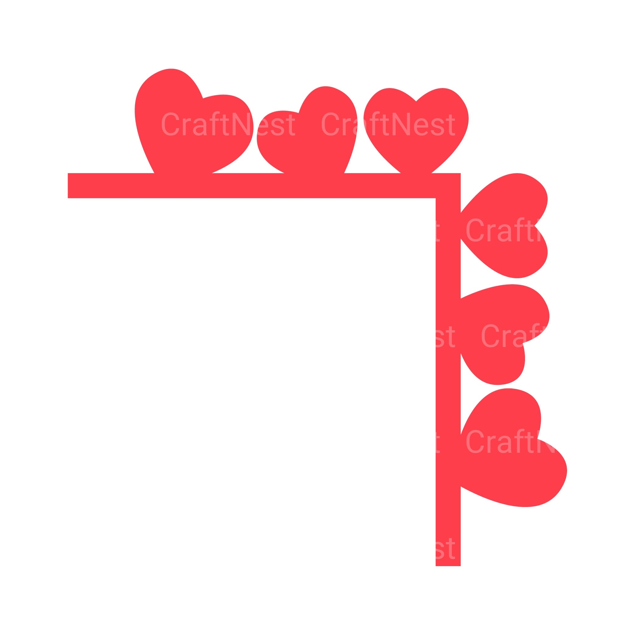 Valentine's Door Corner SVG Clipart Bundle