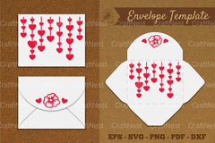 Valentine's Envelope Template SVG Bundle - CraftNest - Digital Crafting and Art