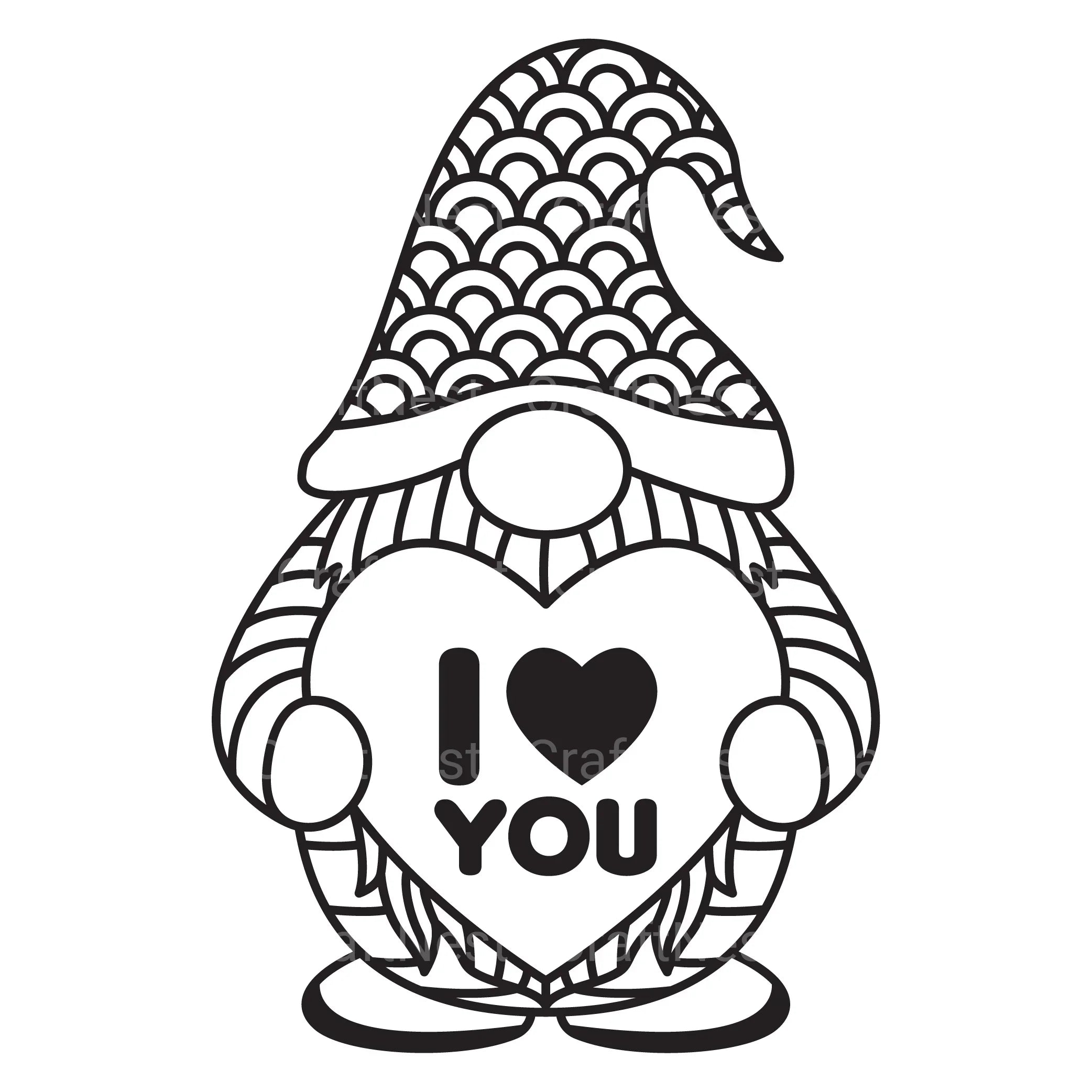 Valentine's Gnome SVG Bundle - CraftNest - Digital Crafting and Art