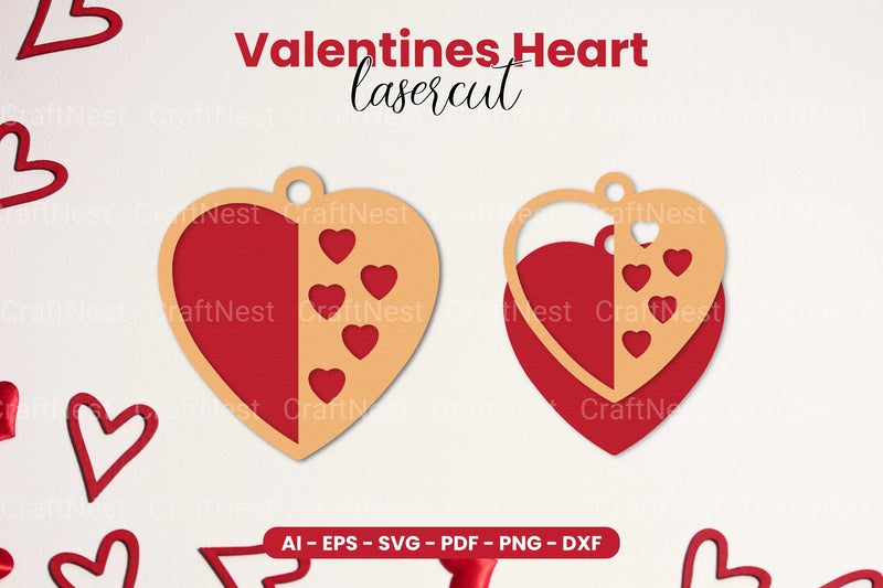 Valentine's Heart Laser Cut SVG Bundle - CraftNest - Digital Crafting and Art