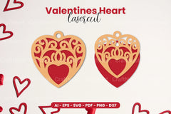 Valentine's Heart Laser Cut SVG Bundle - CraftNest - Digital Crafting and Art