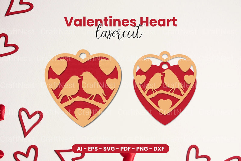 Valentine's Heart Laser Cut SVG Bundle - CraftNest - Digital Crafting and Art