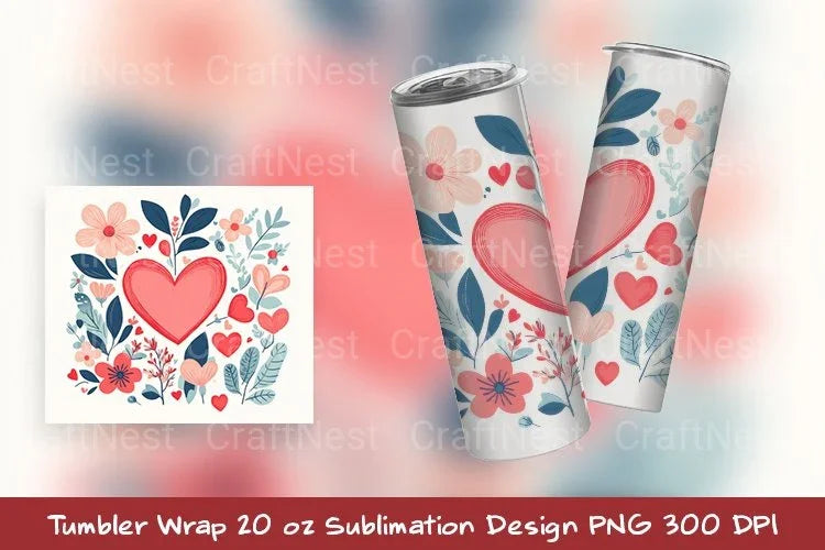 Valentine's Ornament Tumbler Wrap - CraftNest - Digital Crafting and Art