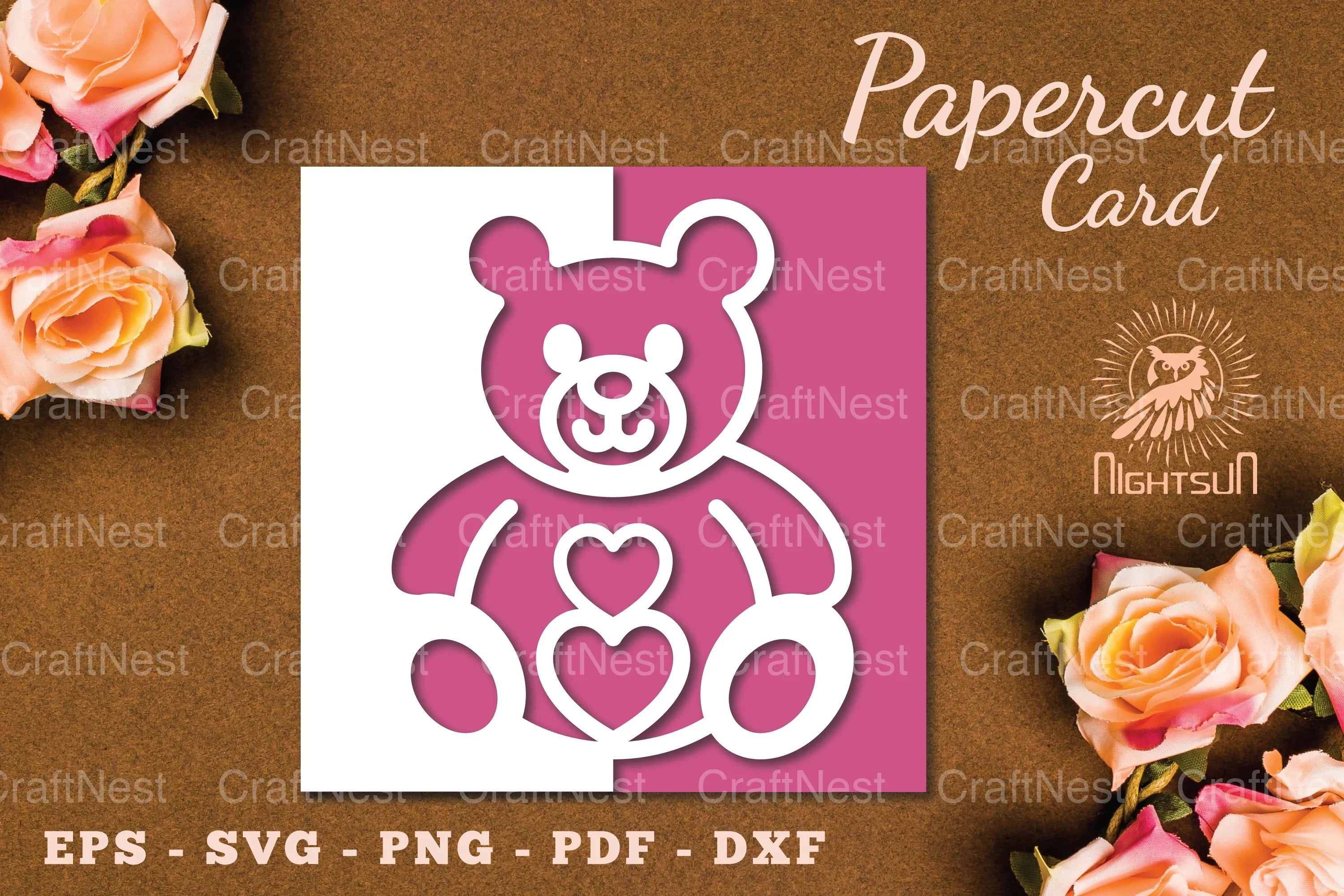 Valentine's Papercut Card SVG Bundle - CraftNest - Digital Crafting and Art