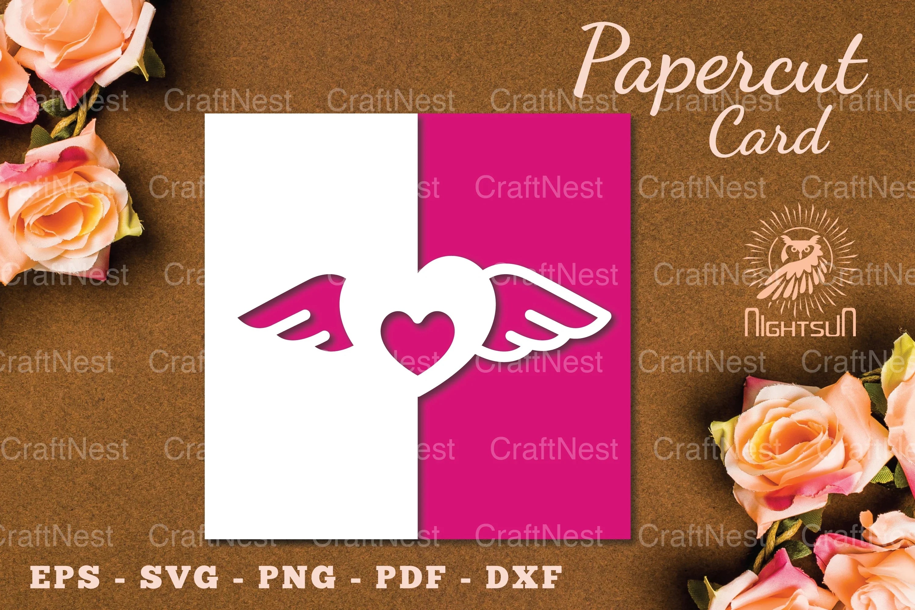 Valentine's Papercut Card SVG Bundle - CraftNest - Digital Crafting and Art