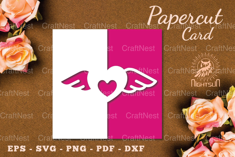 Valentine's Papercut Card SVG Bundle - CraftNest - Digital Crafting and Art