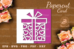 Valentine's Papercut Card SVG Bundle - CraftNest - Digital Crafting and Art