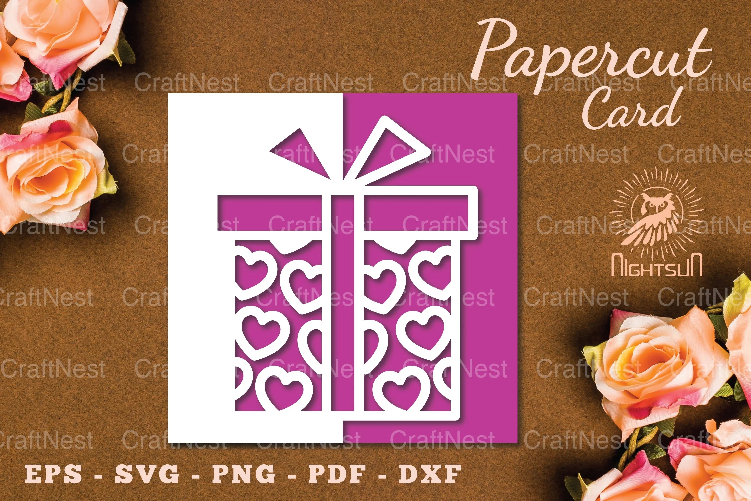 Valentine's Papercut Card SVG Bundle - CraftNest - Digital Crafting and Art