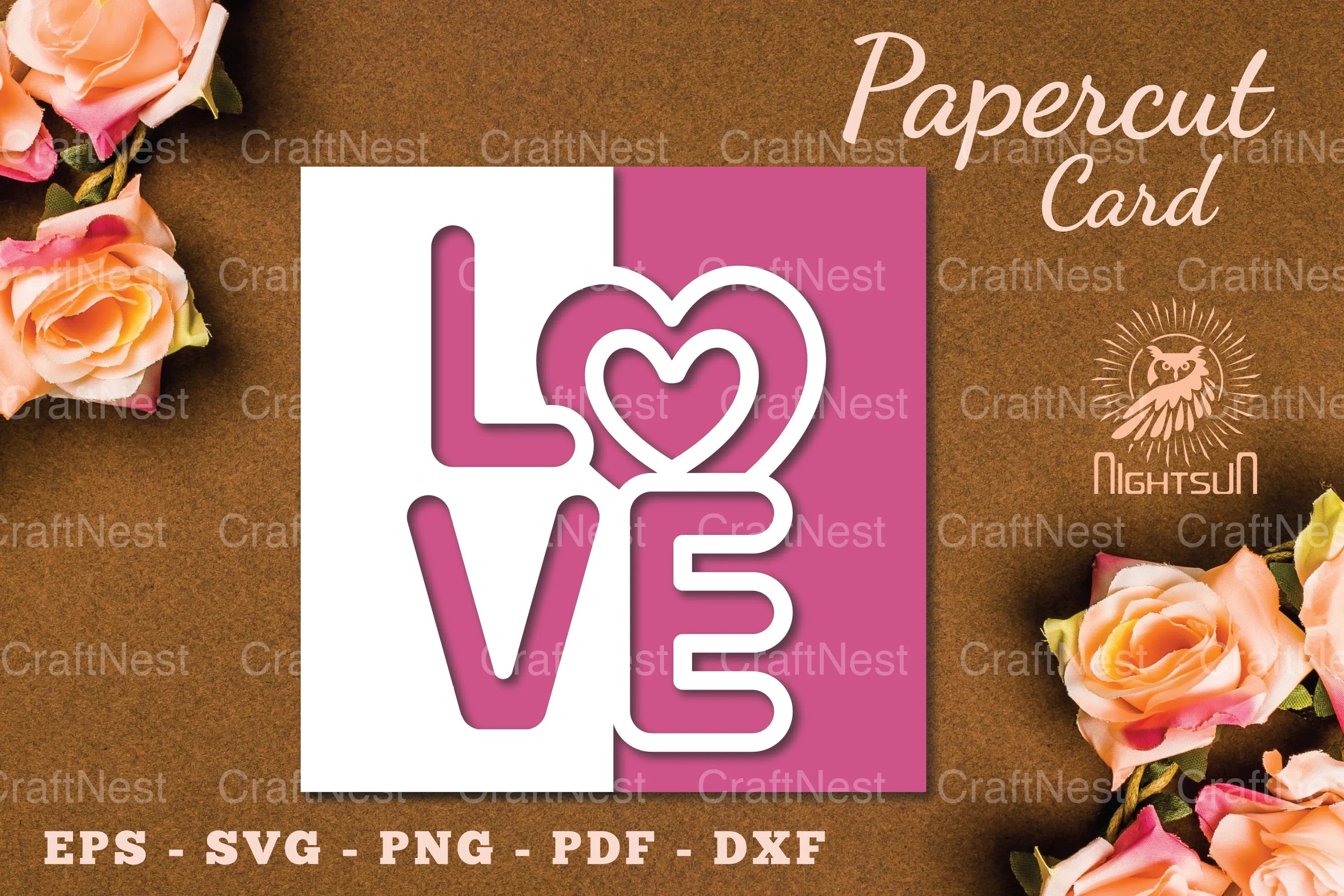 Valentine's Papercut Card SVG Bundle - CraftNest - Digital Crafting and Art