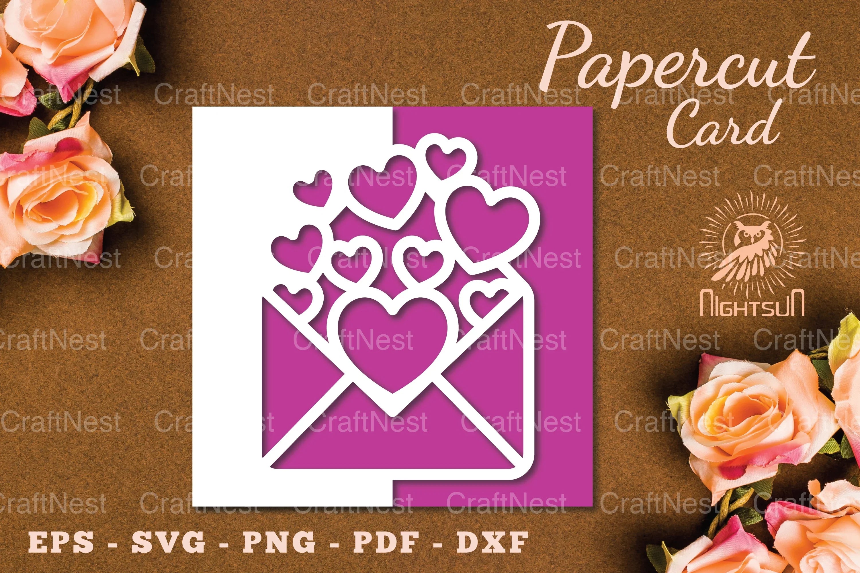 Valentine's Papercut Card SVG Bundle - CraftNest - Digital Crafting and Art