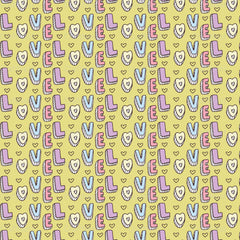 Cute Valentine Seamless Digital Paper - CraftNest - Digital Crafting and Art