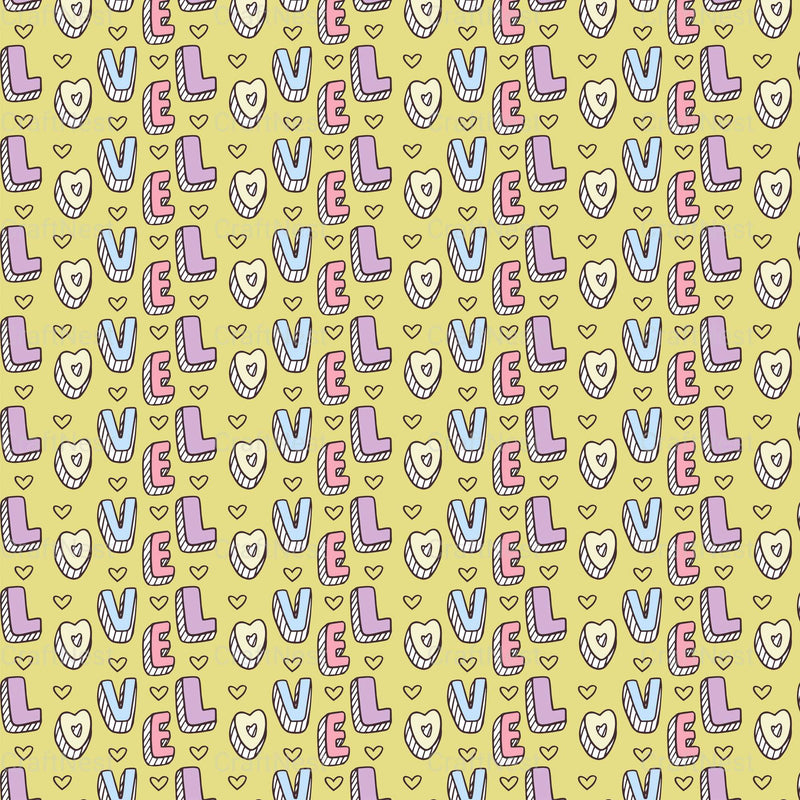 Cute Valentine Seamless Digital Paper - CraftNest - Digital Crafting and Art