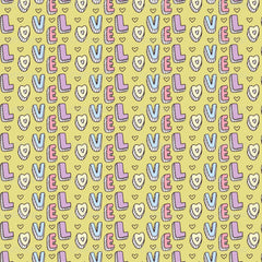 Cute Valentine Seamless Digital Paper - CraftNest - Digital Crafting and Art