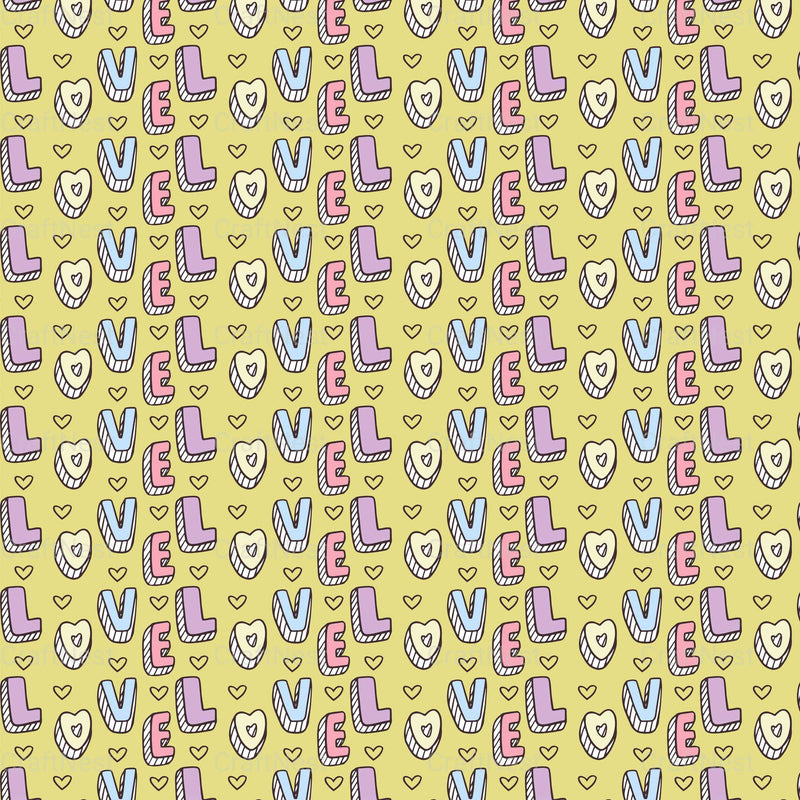 Cute Valentine Seamless Digital Paper - CraftNest - Digital Crafting and Art