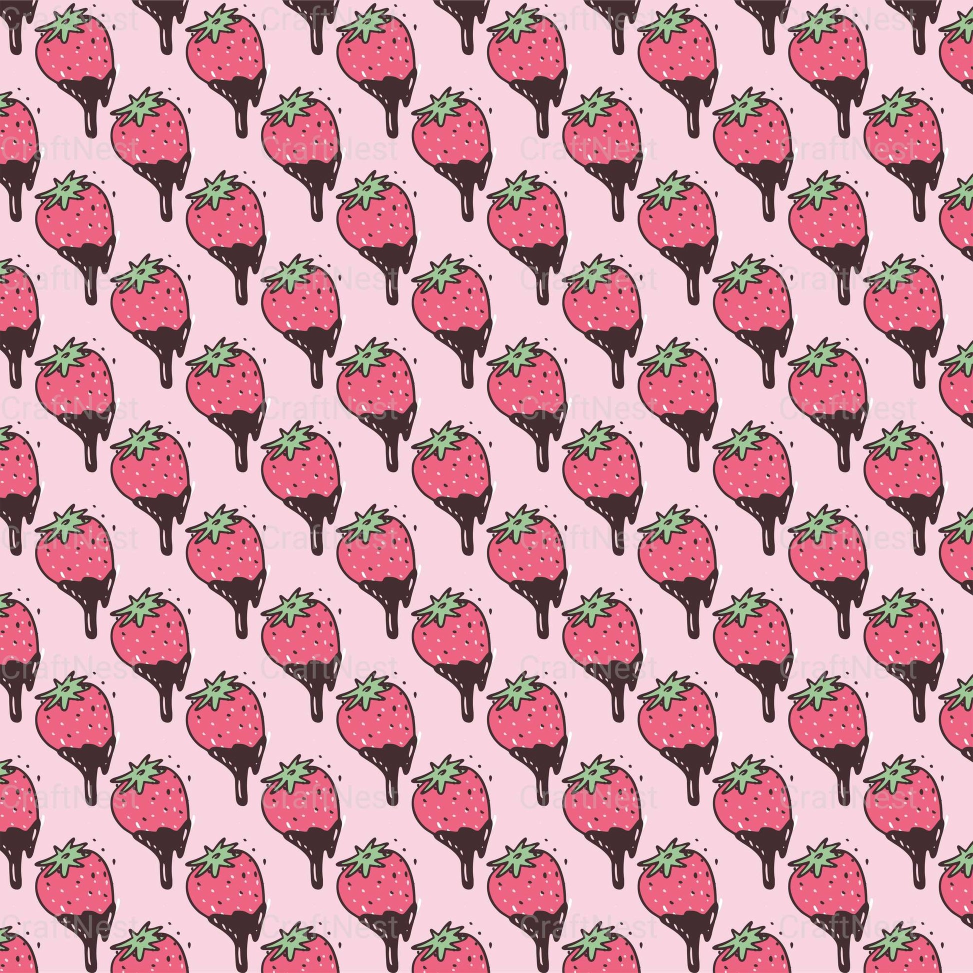 Cute Valentine Seamless Digital Paper - CraftNest - Digital Crafting and Art