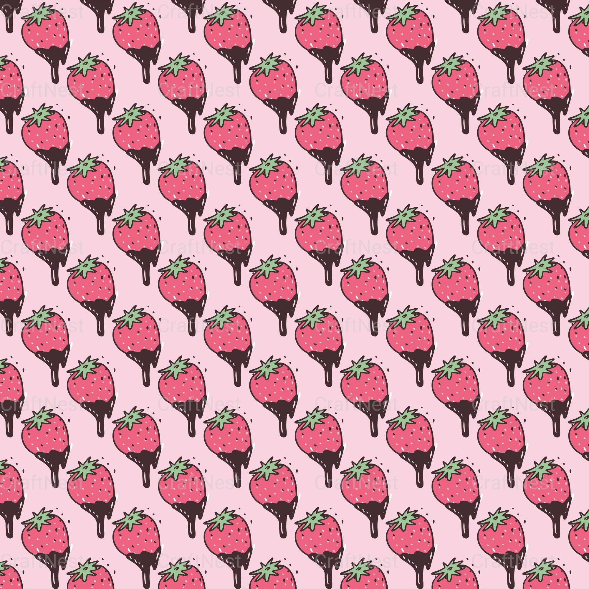 Cute Valentine Seamless Digital Paper - CraftNest - Digital Crafting and Art