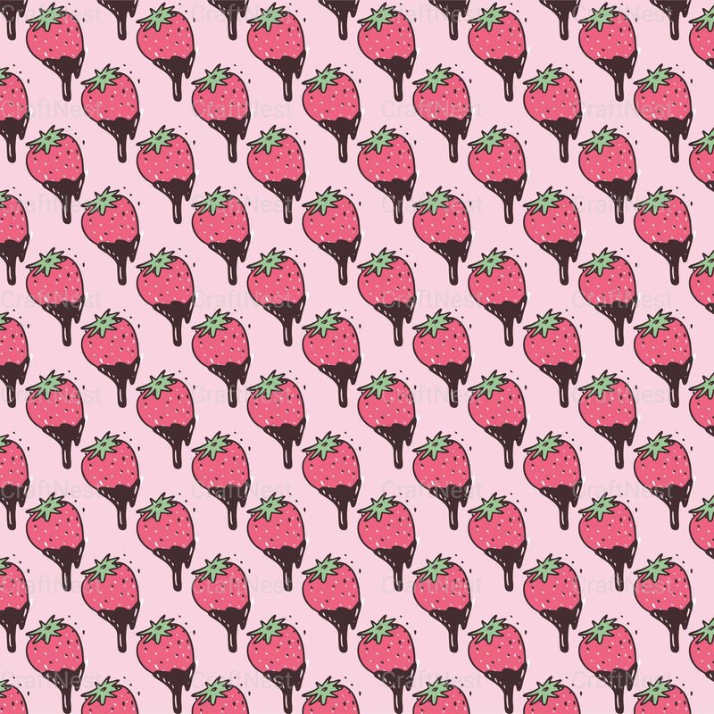 Cute Valentine Seamless Digital Paper - CraftNest - Digital Crafting and Art