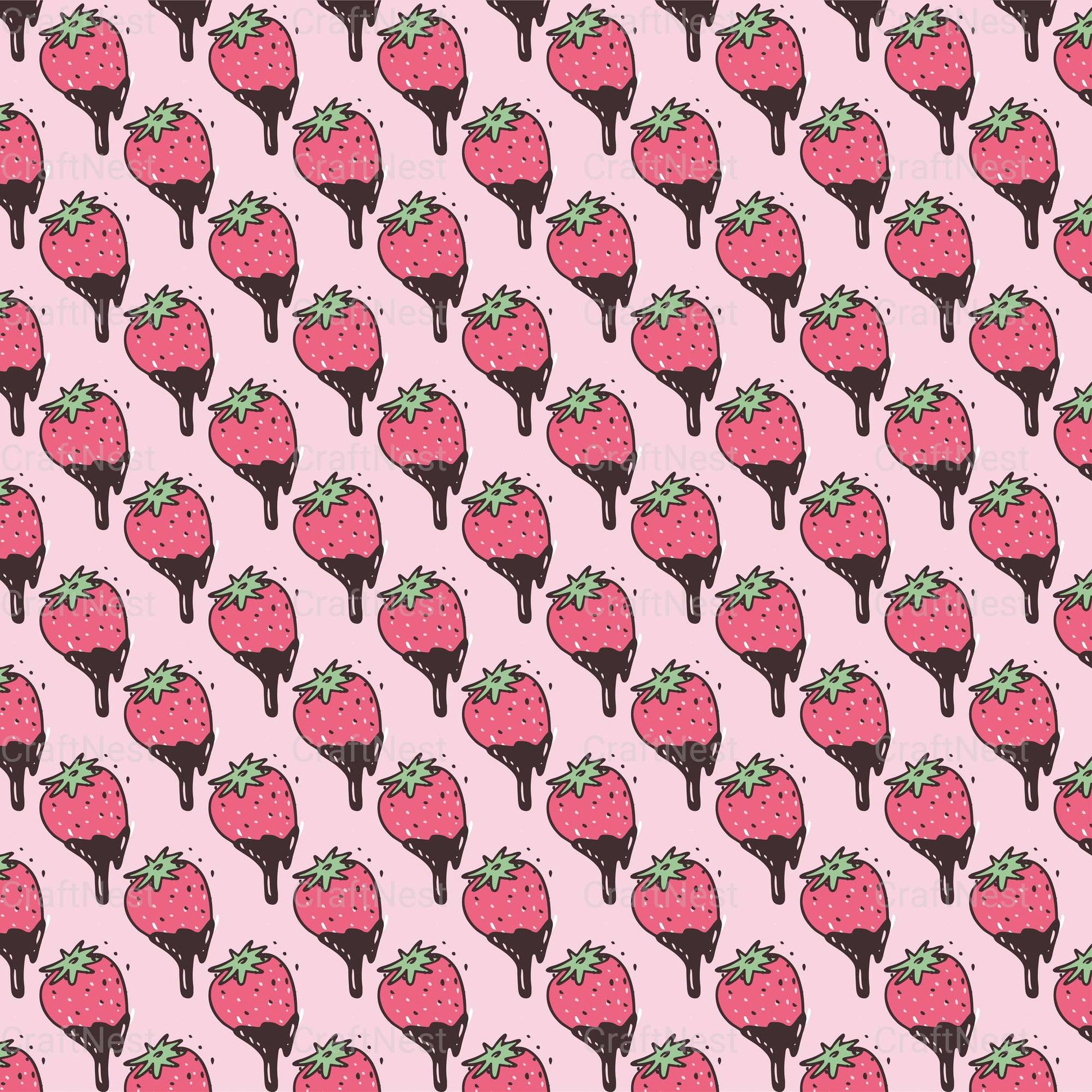 Cute Valentine Seamless Digital Paper - CraftNest - Digital Crafting and Art