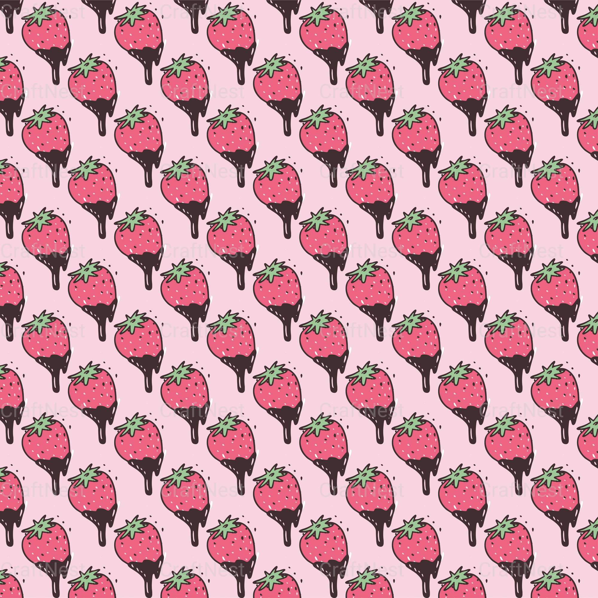 Cute Valentine Seamless Digital Paper - CraftNest - Digital Crafting and Art